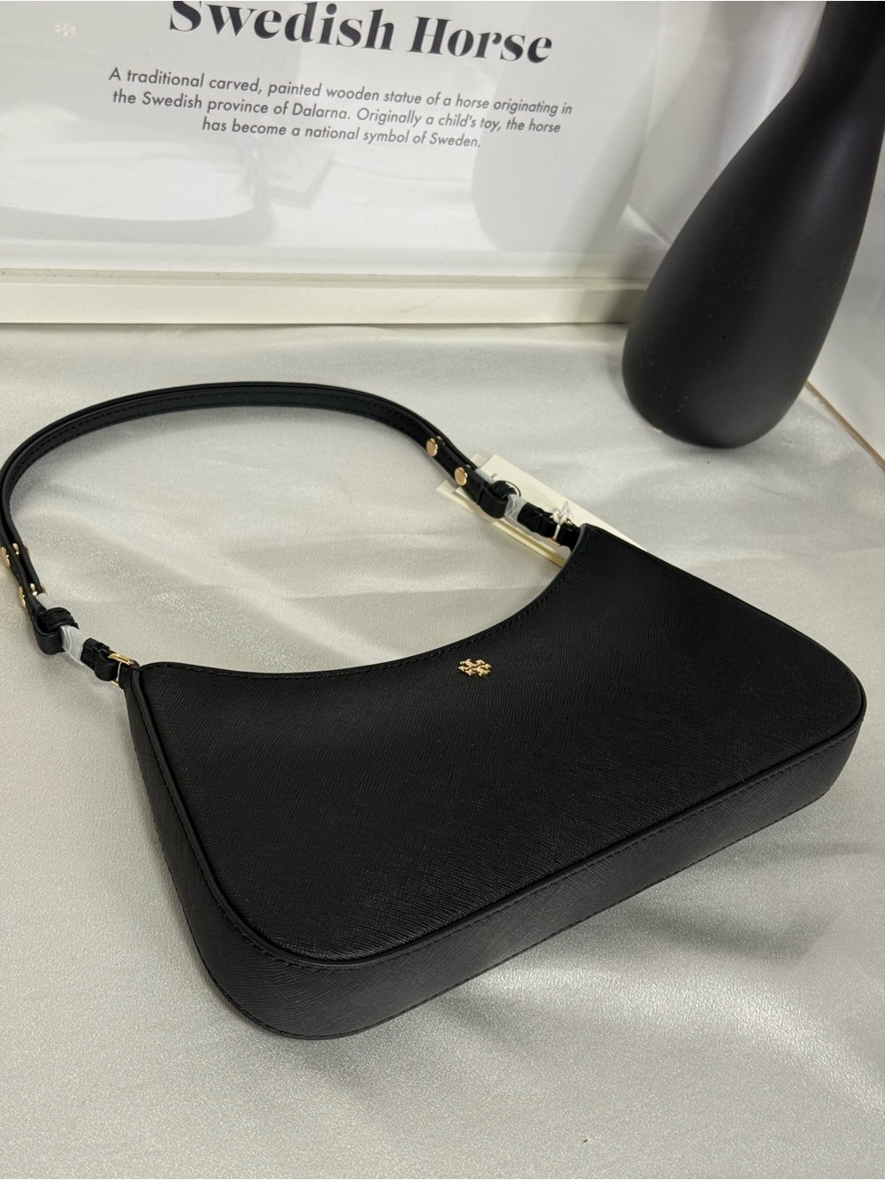 Tory Burch Emerson Shoulder Bag (Black) - Picture 6 of 12